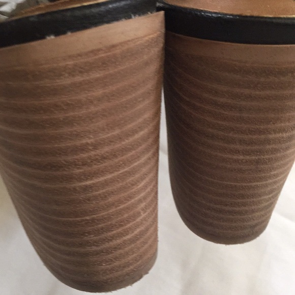 Steve Madden Suzy Perforated Black Leather Heels - Picture 6 of 8